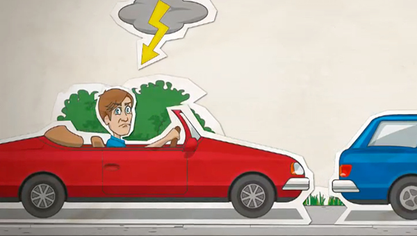 Vorschau für Vektorgrafik Beispiel von What's the Story zum Erklärvideo Tempolimit vom Landesverkehrsministerium Baden-Württemberg